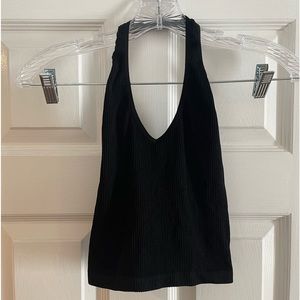UO Out From Under Seamless Halter Top. Size: Small. Color: Black.